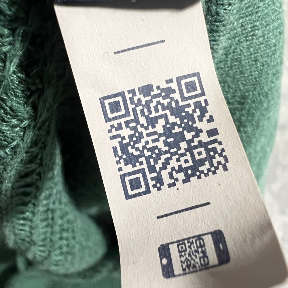 Polo Ralph Lauren Mesh Knit Linen Johnny Collar Sweater Mens Medium Green Shirt - Picture 6 of 12